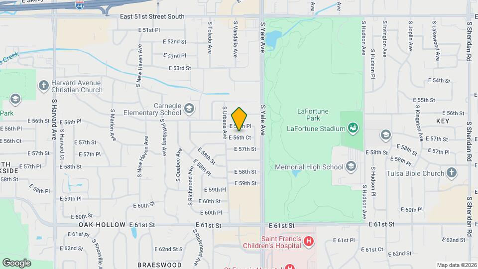 4629 E 56th Ct Map and Location Details