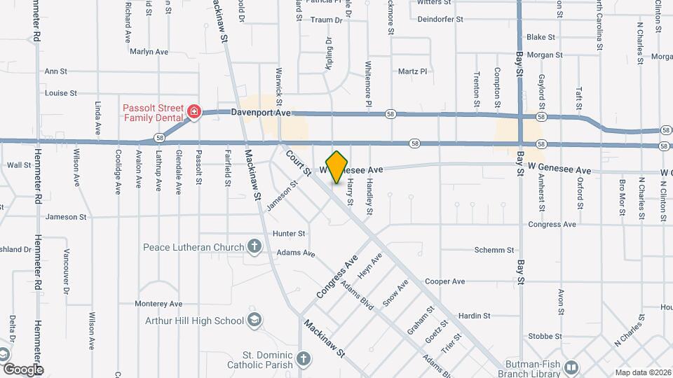 3232 Court St Map and Location Details