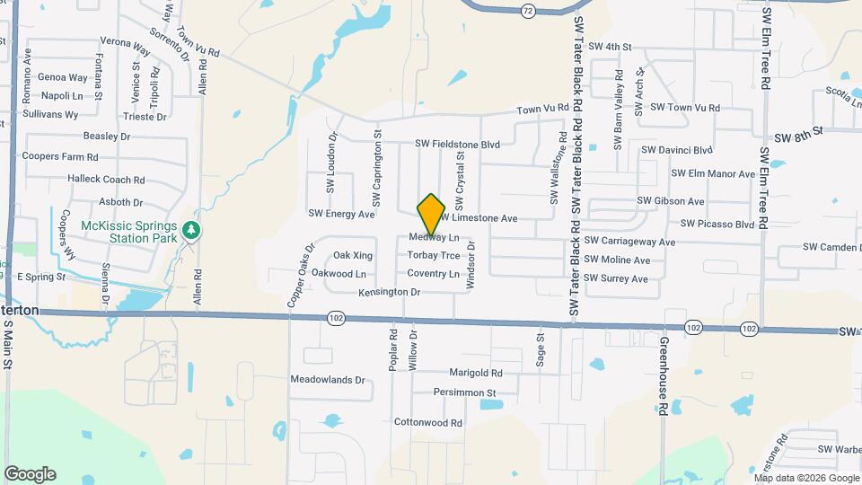 1210 Medway Ln Mapa y Detalles de la Ubicación