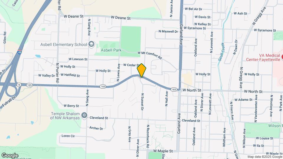 1158 N Sunset Dr Map and Location Details