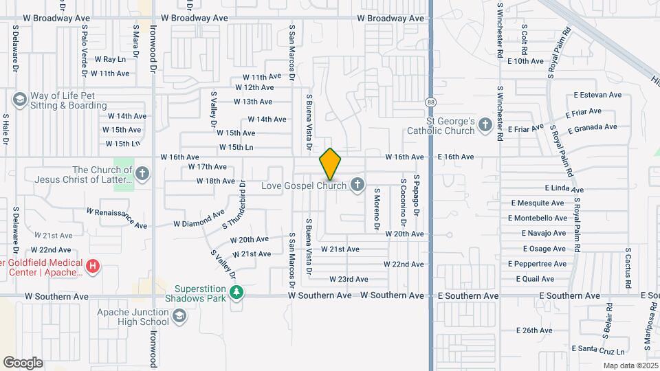 590 W 18th Ave Map and Location Details