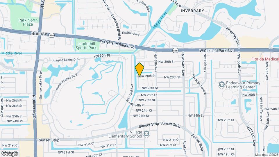 6885 NW 27th Ct Map and Location Details