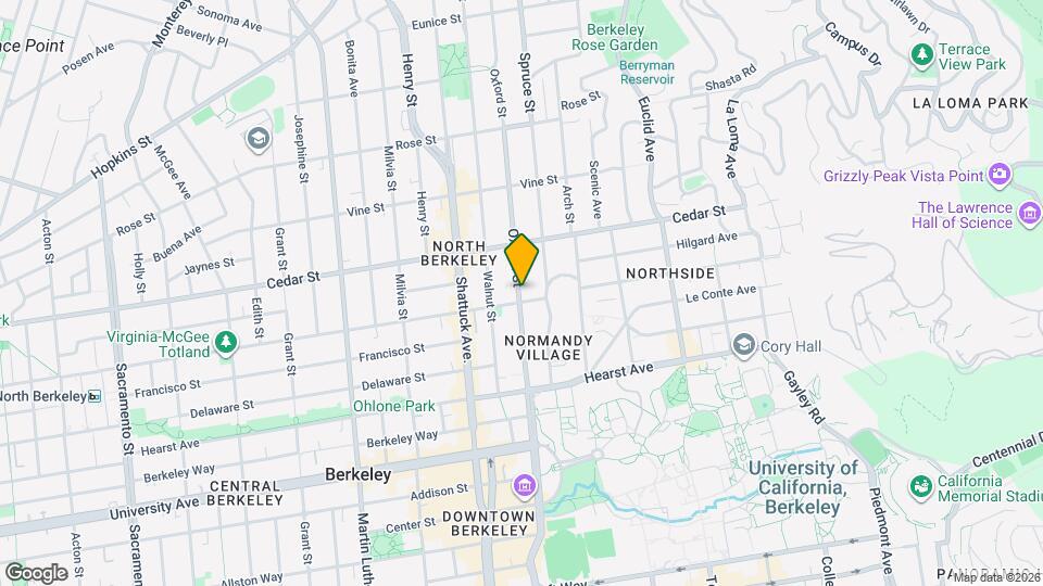 1685 Oxford St, Unit 1685 Map and Location Details