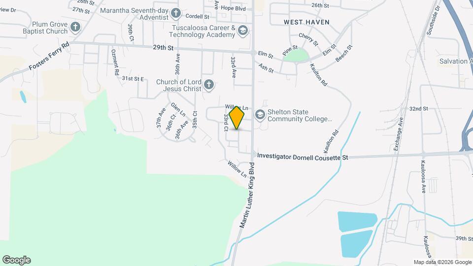 3301 Moody St Map and Location Details