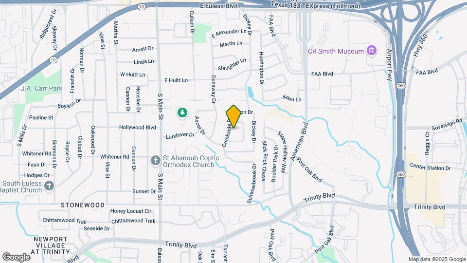 707 Creekside Dr Map and Location Details