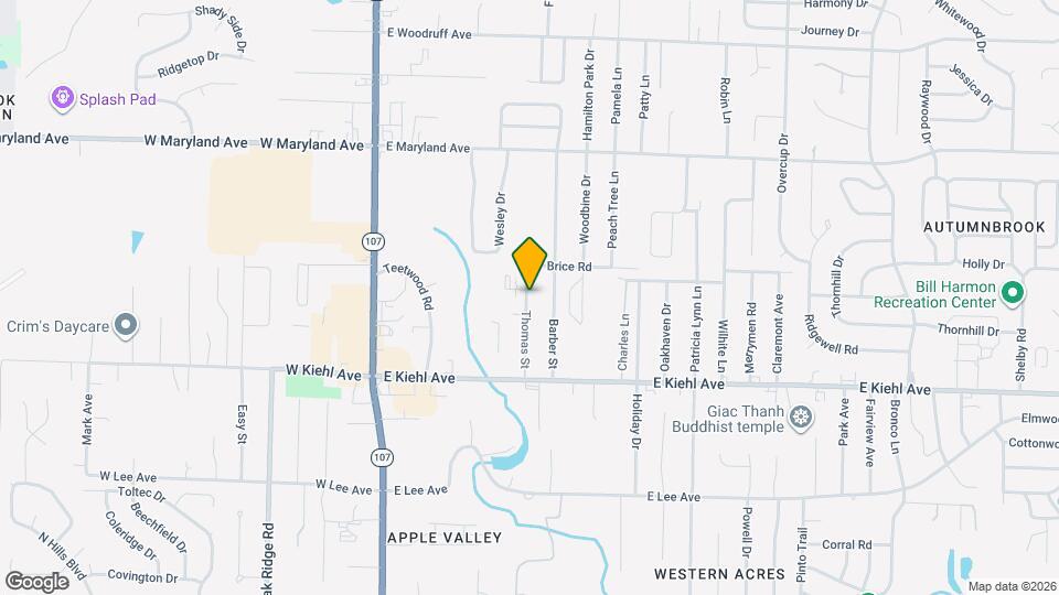 Hidden Valley Apts Map and Location Details