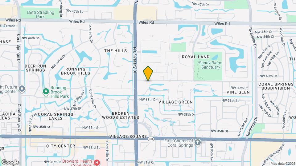 9156 NW 40th St Map and Location Details