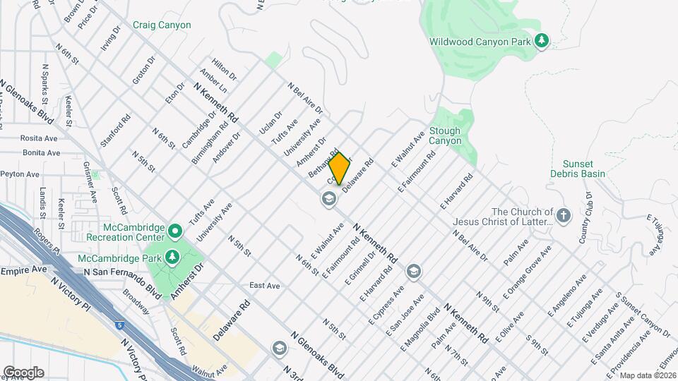 825 Delaware Rd Map and Location Details