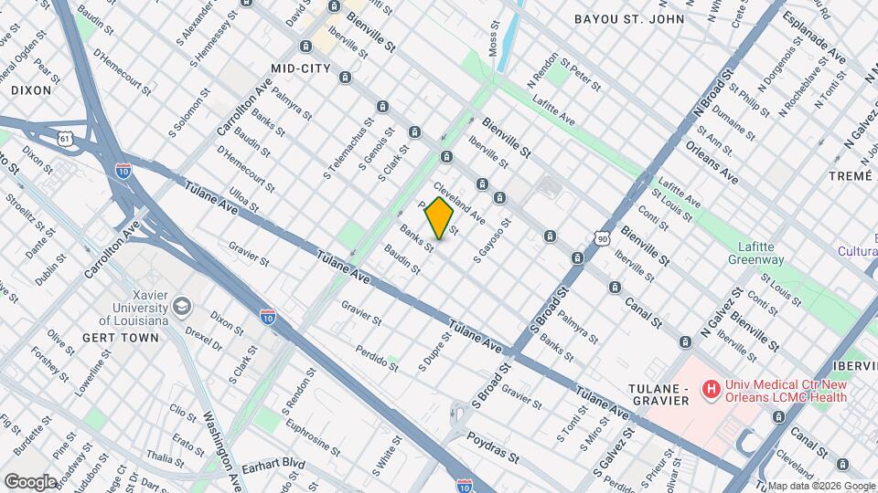 3125 Banks St Mapa y Detalles de la Ubicación