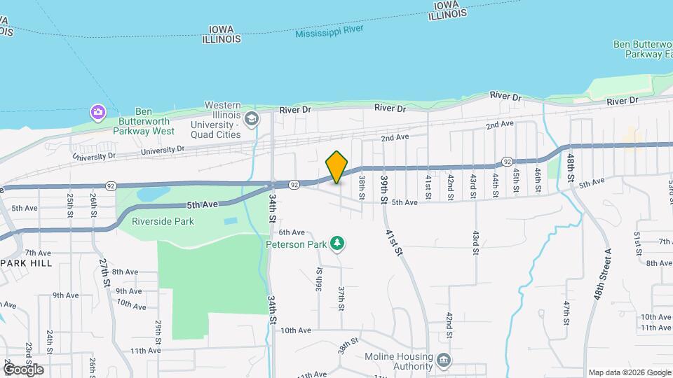 417 37th St Map and Location Details