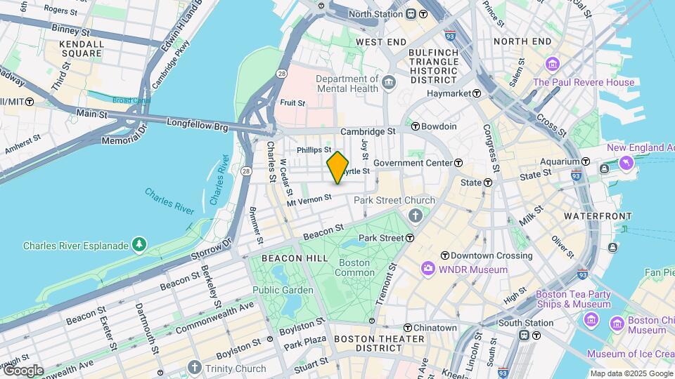 71 Mount Vernon St, Unit 2-74 Map and Location Details