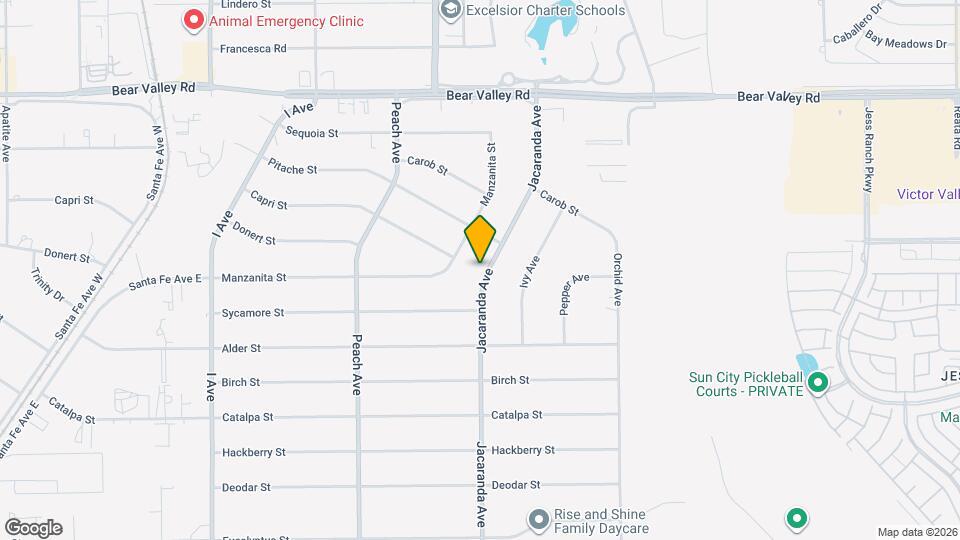 11742 Jacaranda Ave Map and Location Details