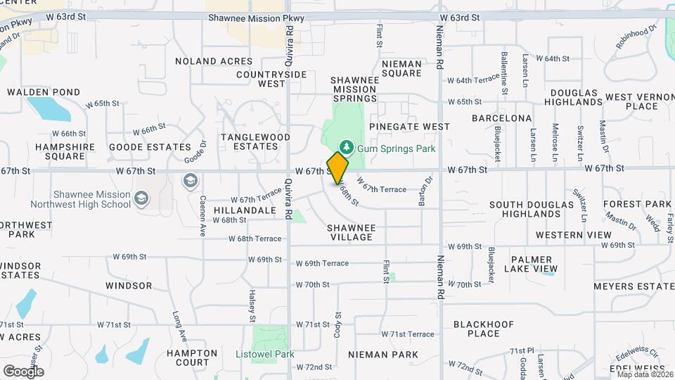 11605 W 68th St Map and Location Details