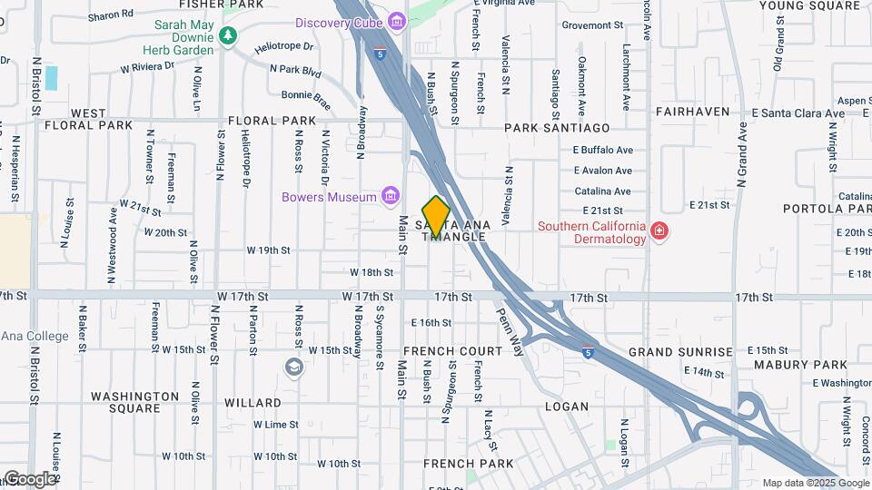 1905 N Bush St Map and Location Details