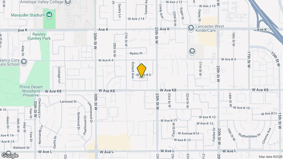 2603 W Avenue K7 Map and Location Details