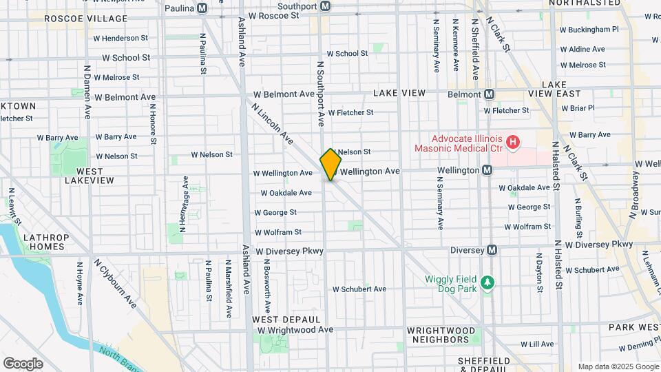 2956 N Lincoln Ave Map and Location Details