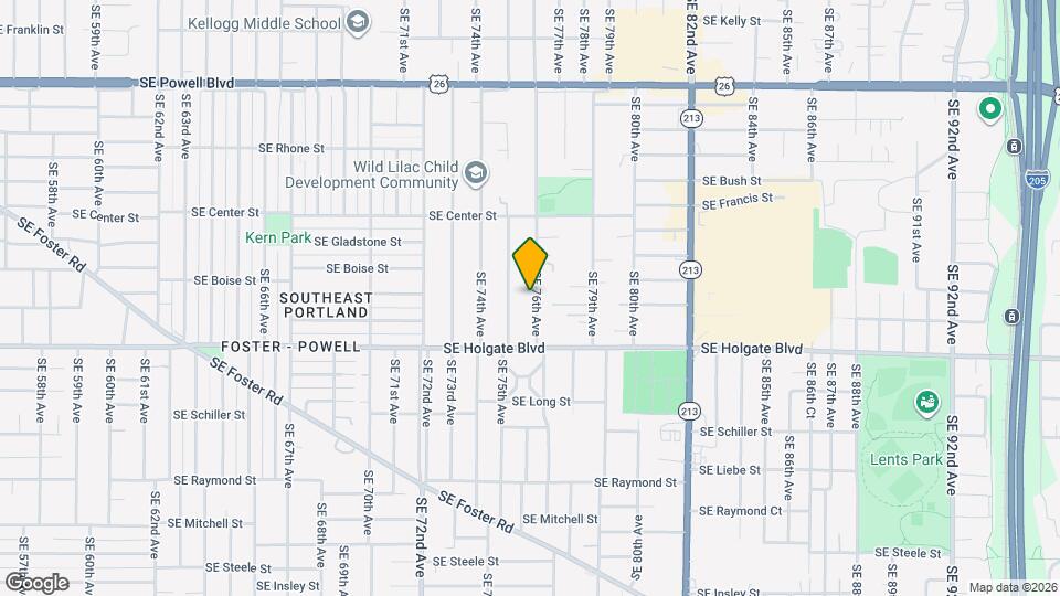 4303 SE 76th Ave Map and Location Details