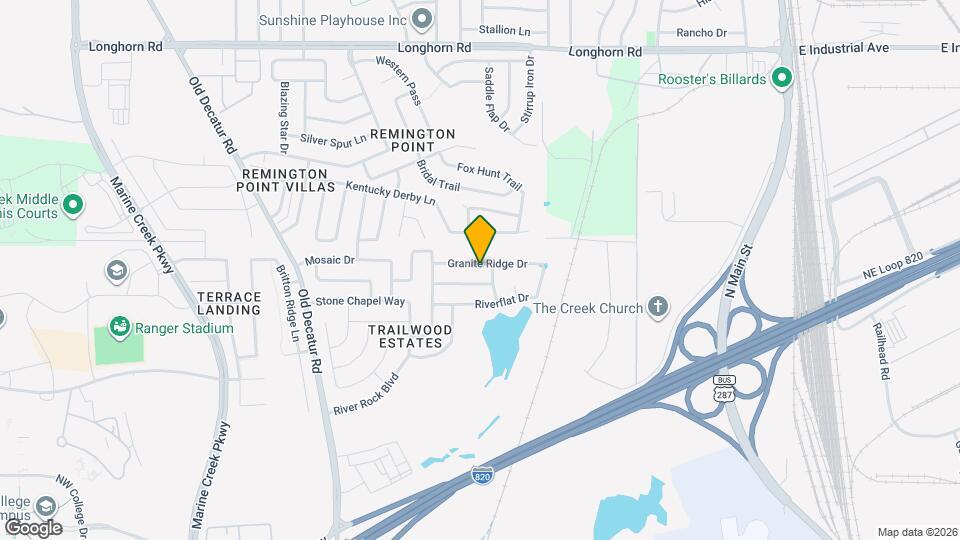 709 Granite Ridge Dr Map and Location Details