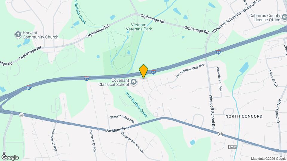 1506 Kindred Cir NW Map and Location Details