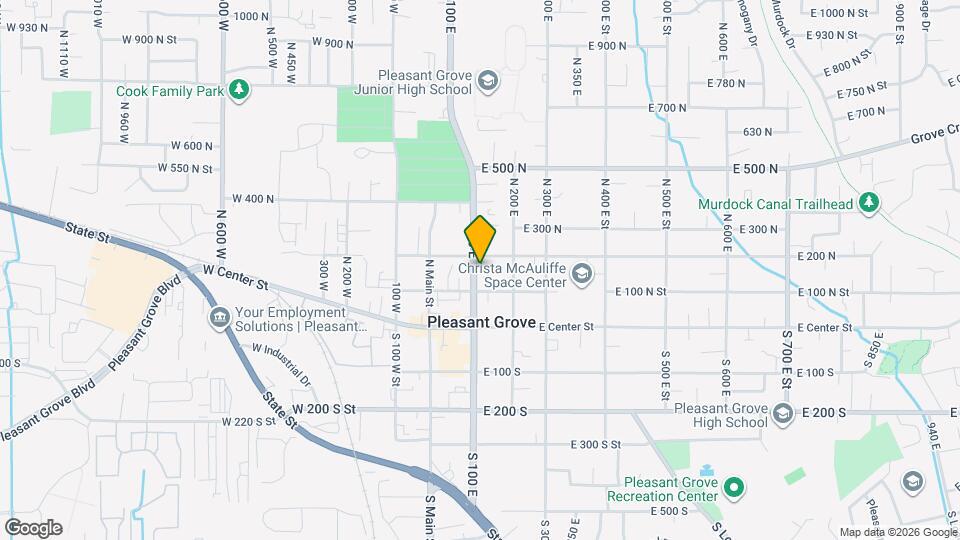 180 N 100 E Mapa y Detalles de la Ubicación