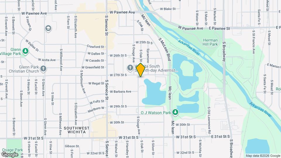 2800 S Osage Ave Map and Location Details