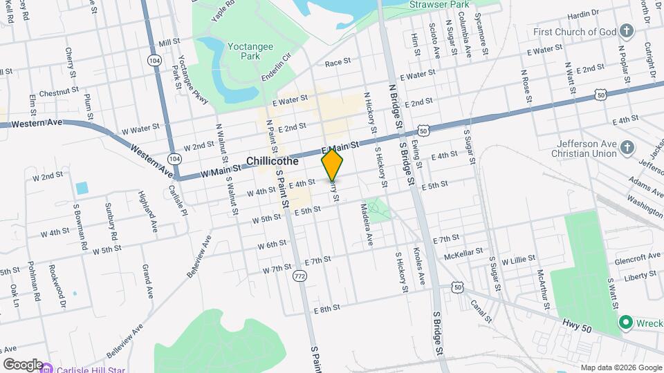 78 S Mulberry St Map and Location Details