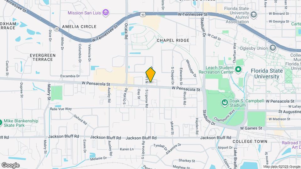 1862 W Pensacola St Mapa y Detalles de la Ubicación