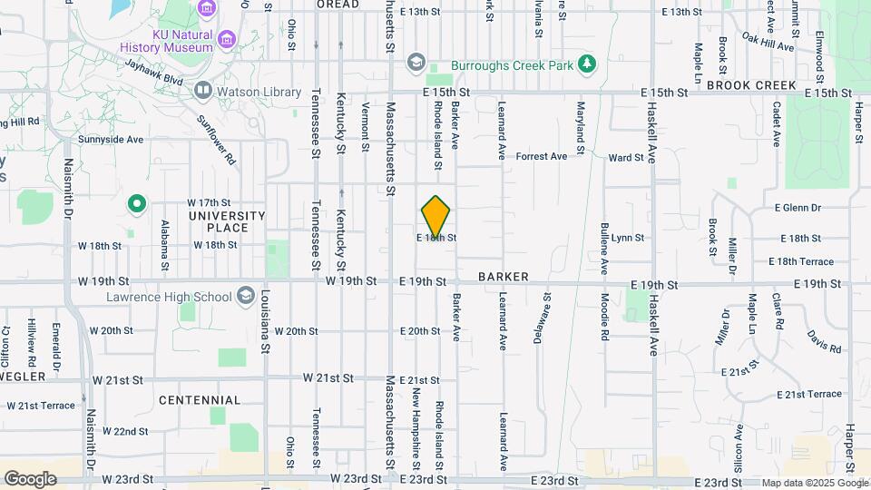 215 E 18th St Map and Location Details