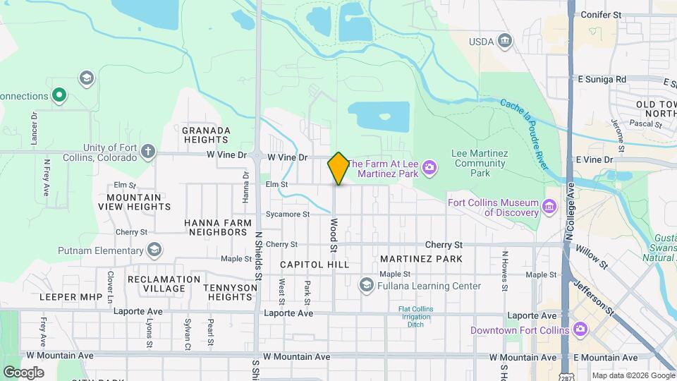 833 Elm St Map and Location Details