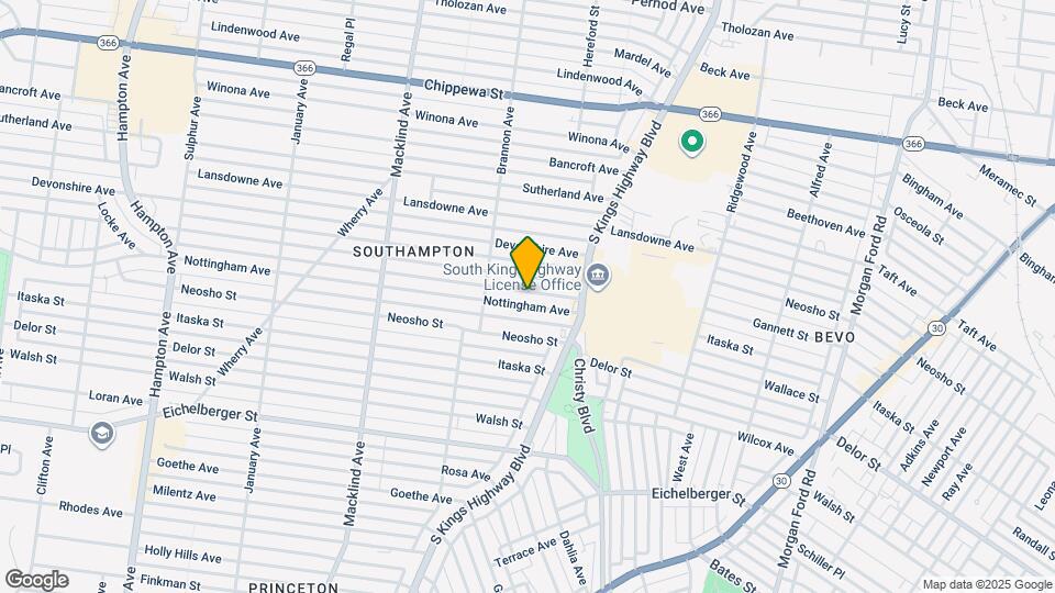 4949 Nottingham Ave Map and Location Details