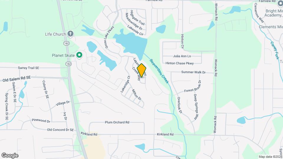 195 Creek Way Map and Location Details