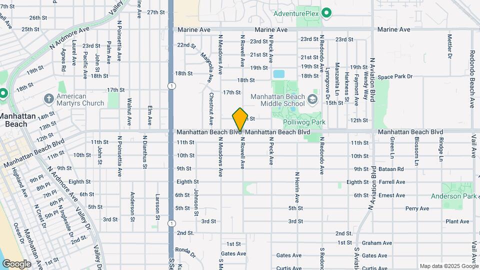 1350 Manhattan Beach Blvd Map and Location Details