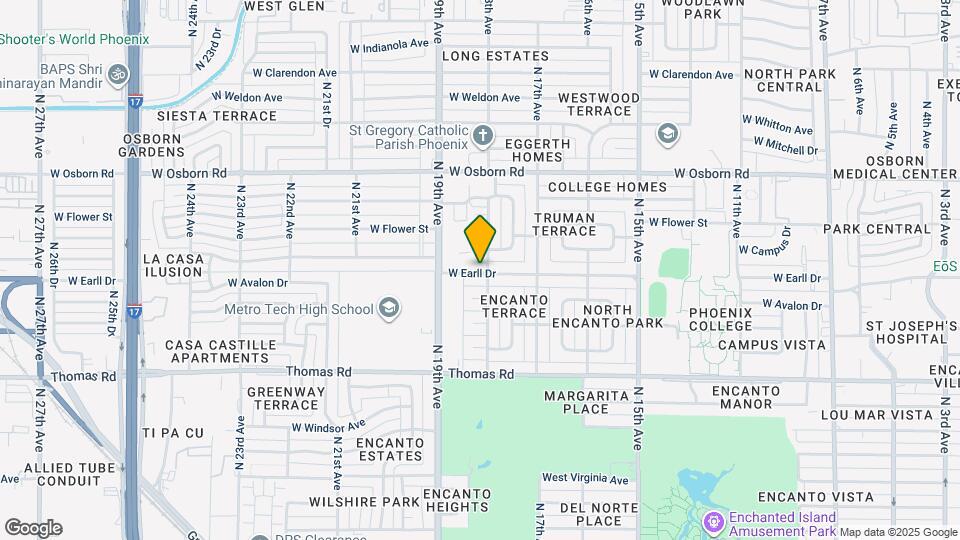 1818 W Earll Dr Map and Location Details