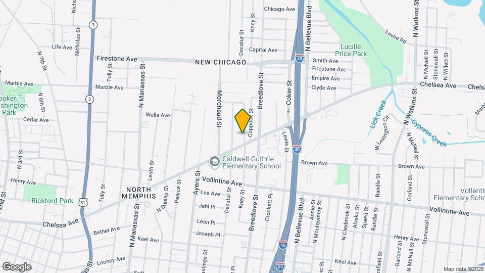 1075 Kney St Map and Location Details