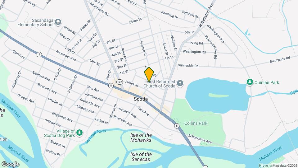 107 North Ten Broeck Street Map and Location Details