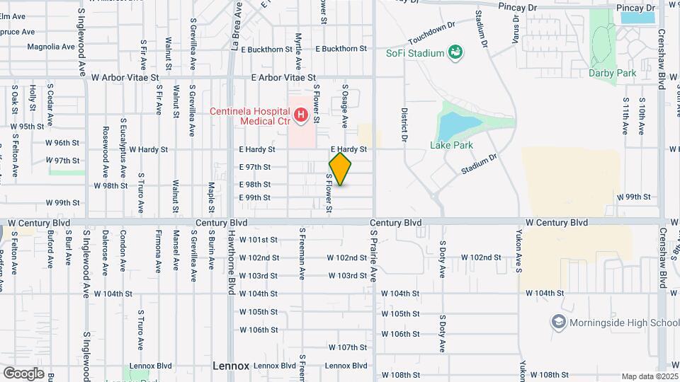 Apartment Complex Near SoFi Stadium Map and Location Details