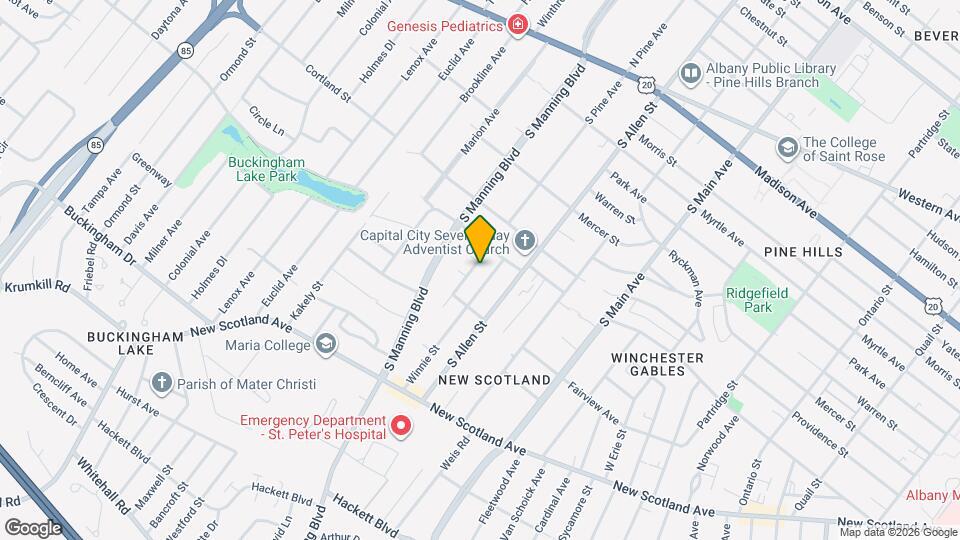 165 S Pine Ave Map and Location Details