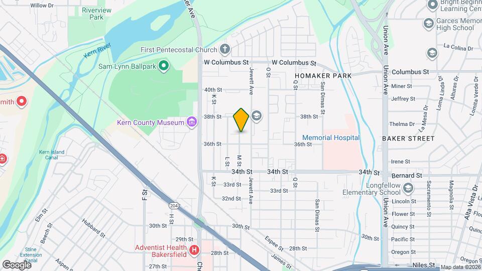 3624 M St Map and Location Details