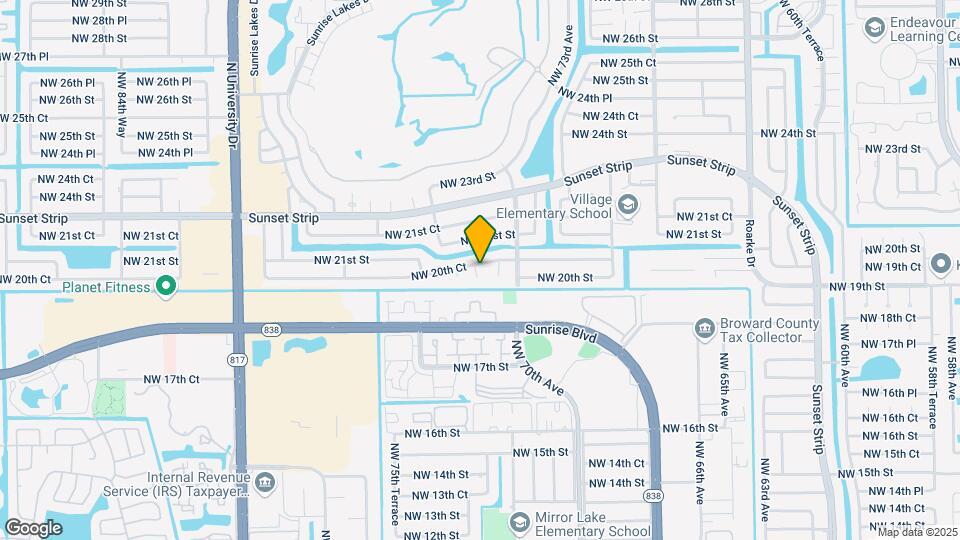 7590 NW 20th Ct Map and Location Details