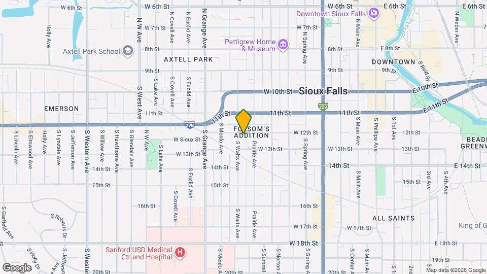 817 W 12th St Map and Location Details