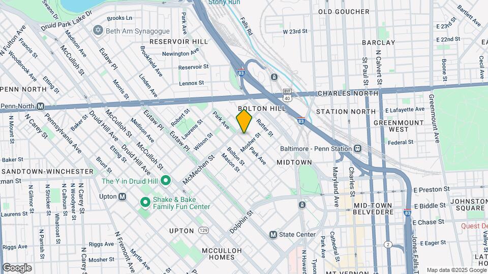 1515 Park Ave Map and Location Details