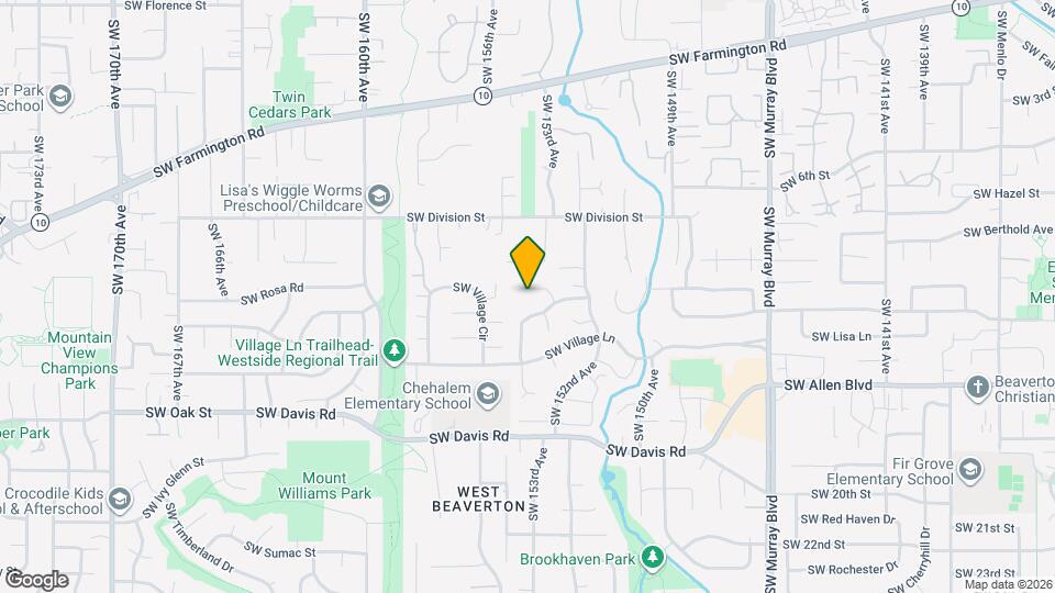 15410 SW Peppermill Ct Map and Location Details