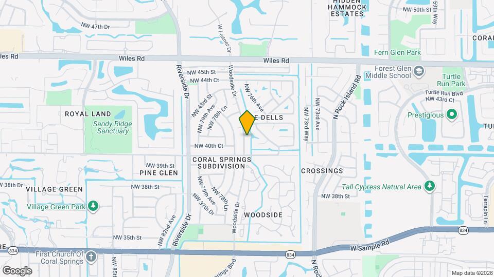 4011 Woodside Dr Map and Location Details