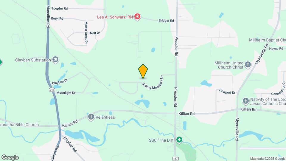 2045 Rolling Meadows Ln Map and Location Details