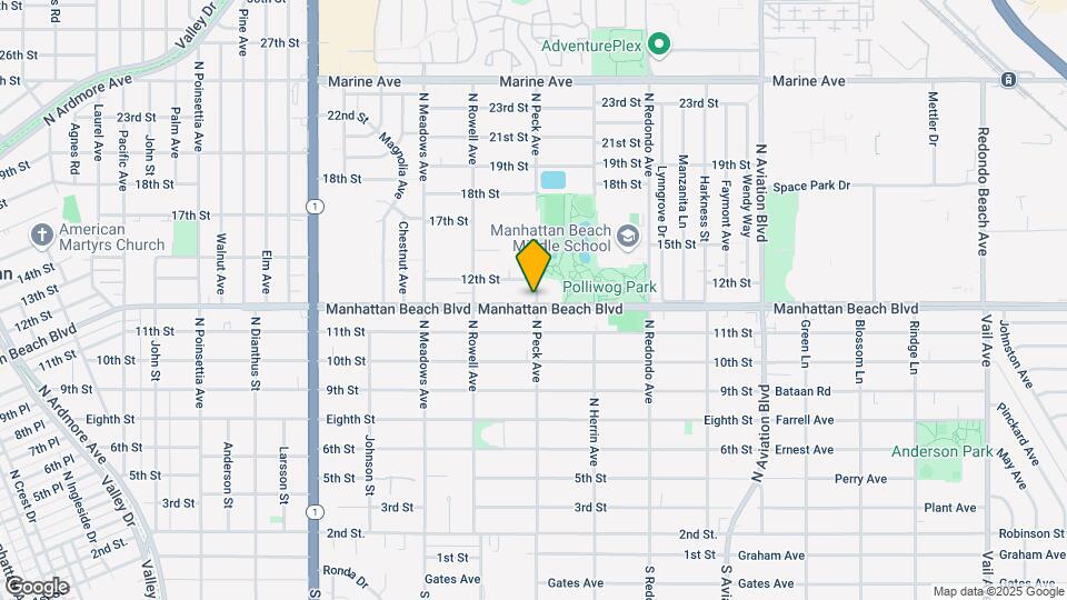 1467 Manhattan Beach Blvd Map and Location Details