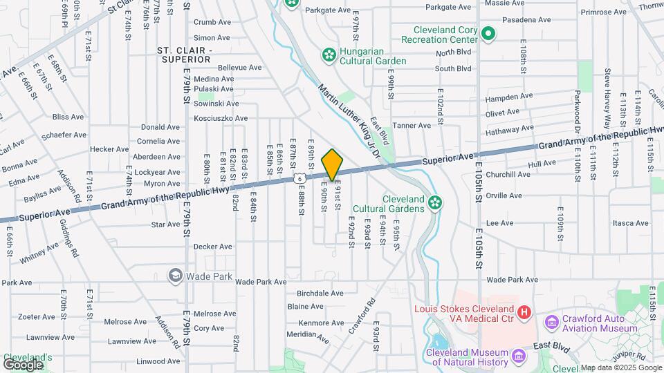 1316 E 91st St Map and Location Details