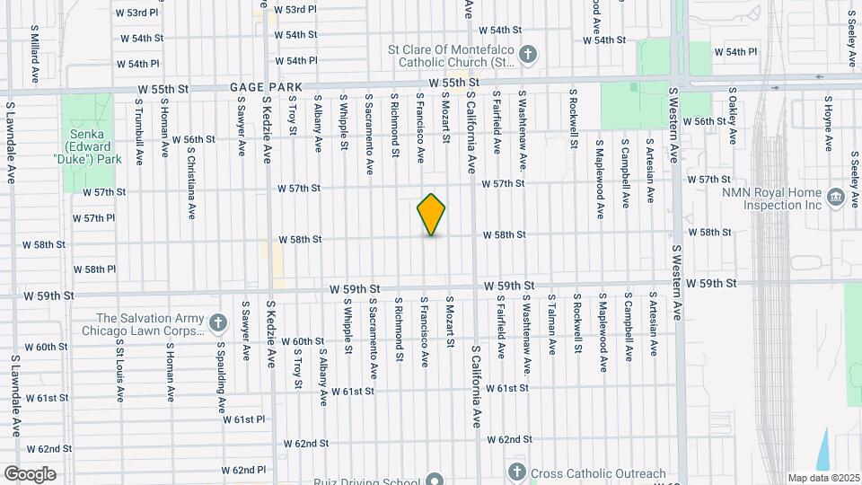5801 S Francisco Ave Mapa y Detalles de la Ubicación