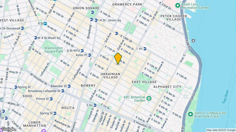 332 E 9th St Map and Location Details