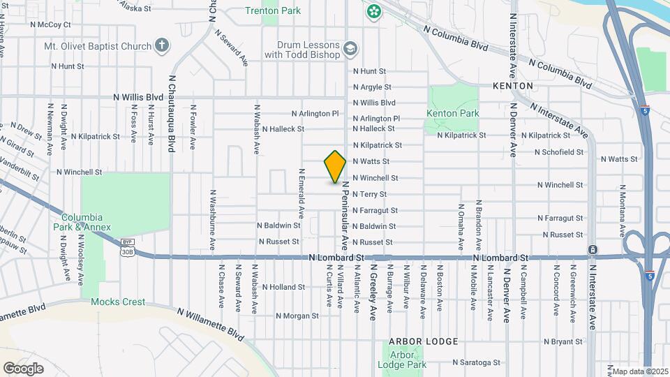 3025 N Terry St Map and Location Details