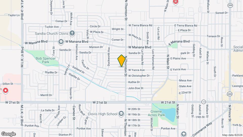 808 W Yucca Ave Map and Location Details